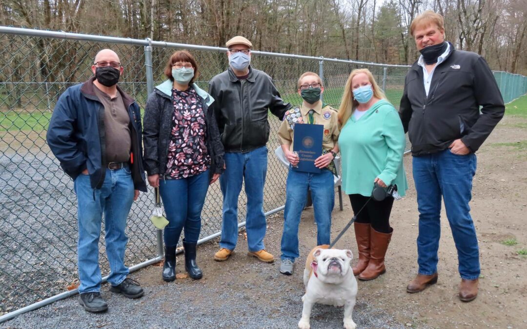 Eric Blostein ’21 Earns Eagle Scout with Dog Park Project