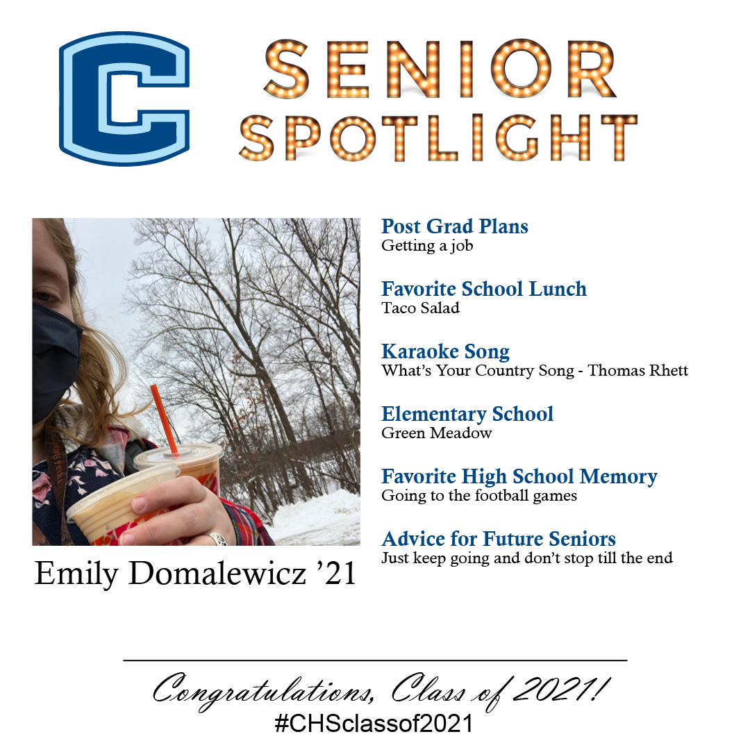 Emily Domalewicz senior spotlight