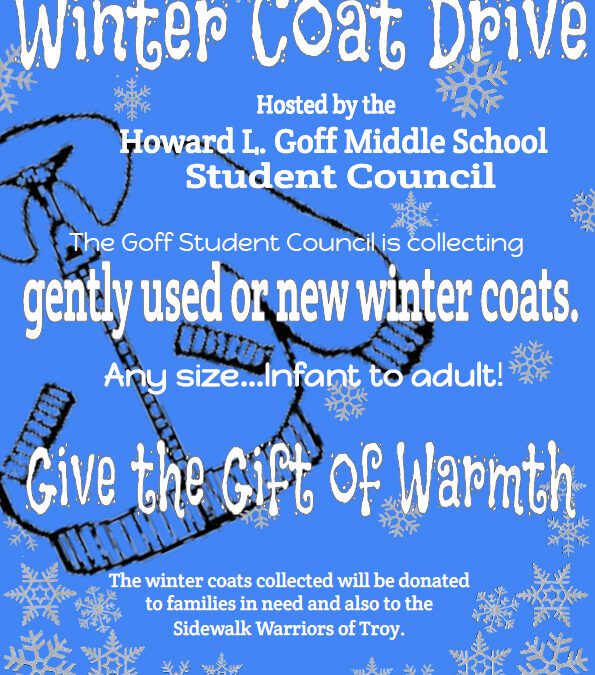 Goff Student Council Begins Winter Coat Drive