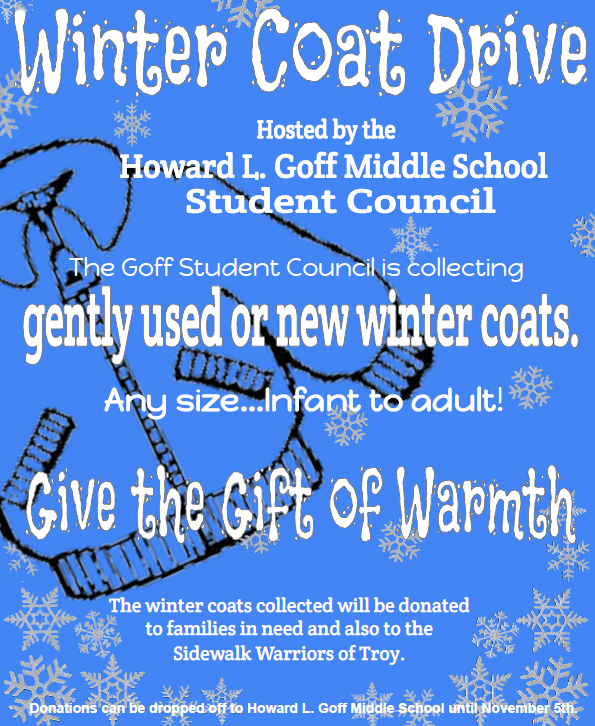 Goff Student Council Coat Drive