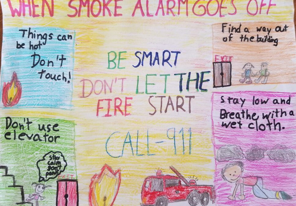 Elementary Students Win CAP COM Fire Prevention Drawing Contest