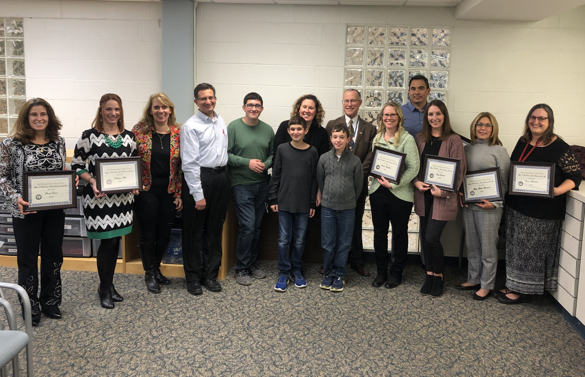 Bell Top Elementary School staff was nominated for the Mary P. Van Derzee Special Educator of the Year award by the Mosden family.