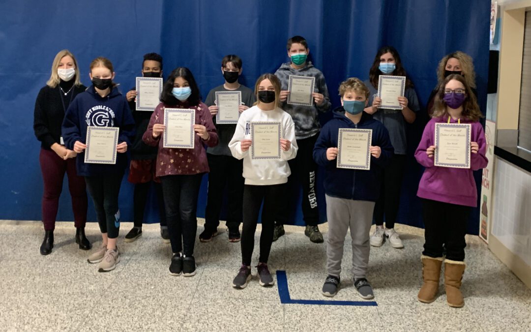 Goff Students of the Month – December 2021