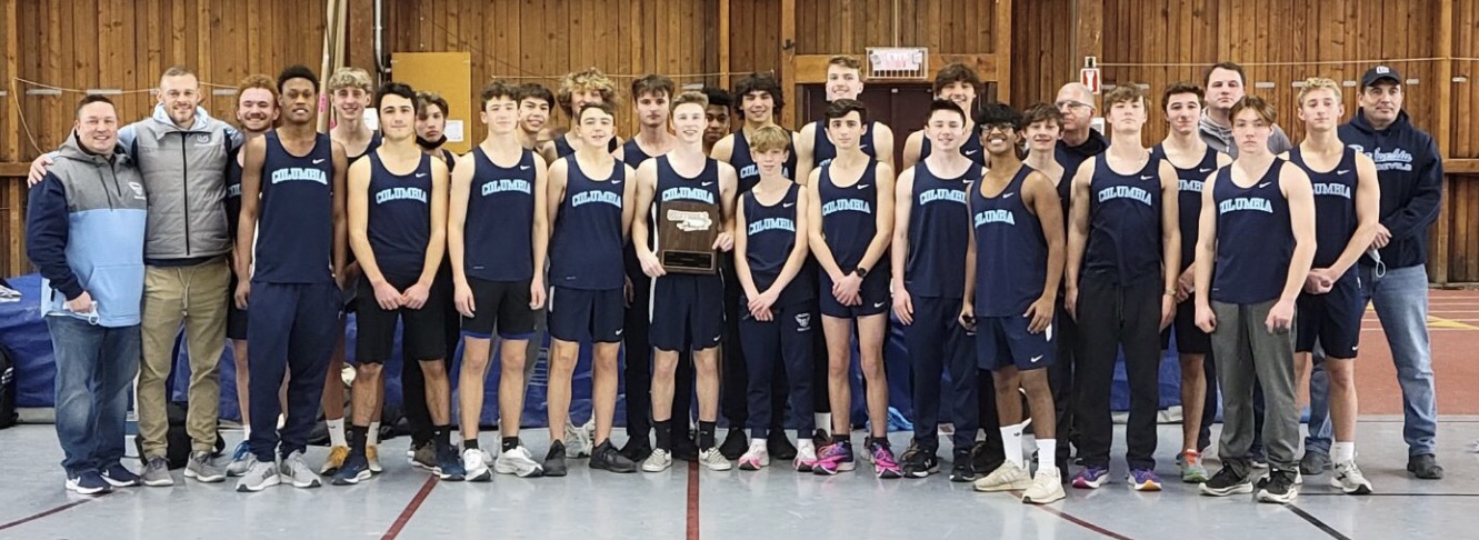 Columbia Boys Indoor Track Team at Sectionals