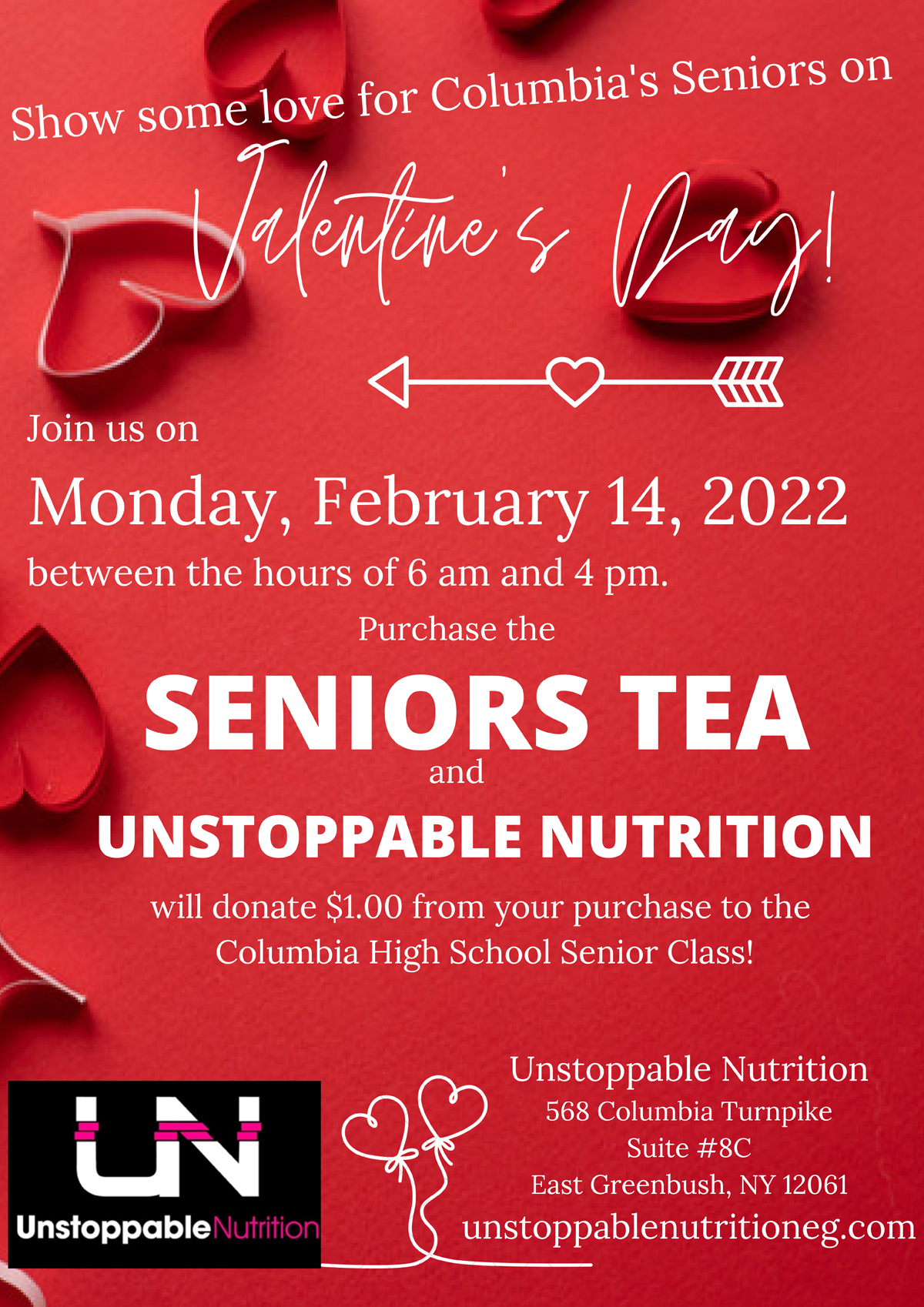 Unstoppable Nutrition flyer