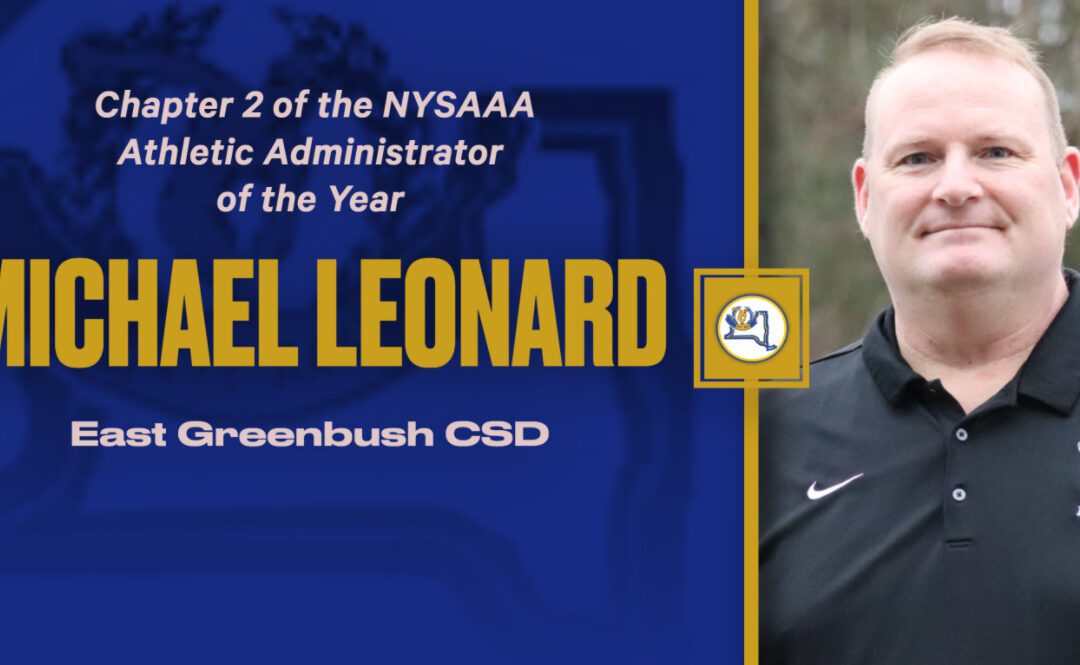 Michael Leonard Named Chapter 2 Athletic Director of the Year