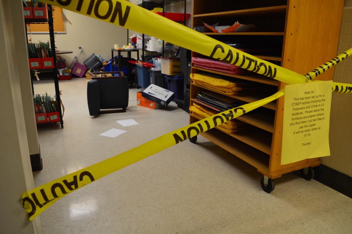 Caution tape for class activity