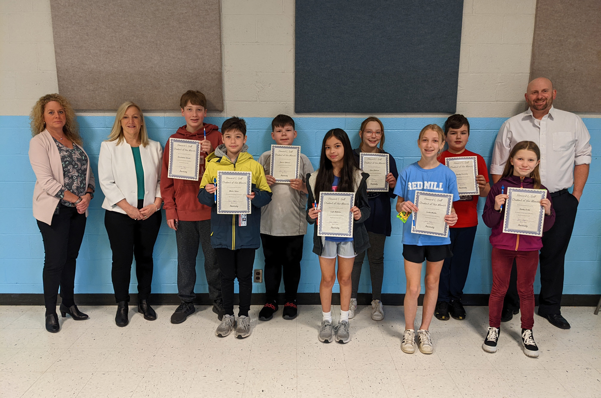 Goff 6th Grade Students of the Month - March 2022