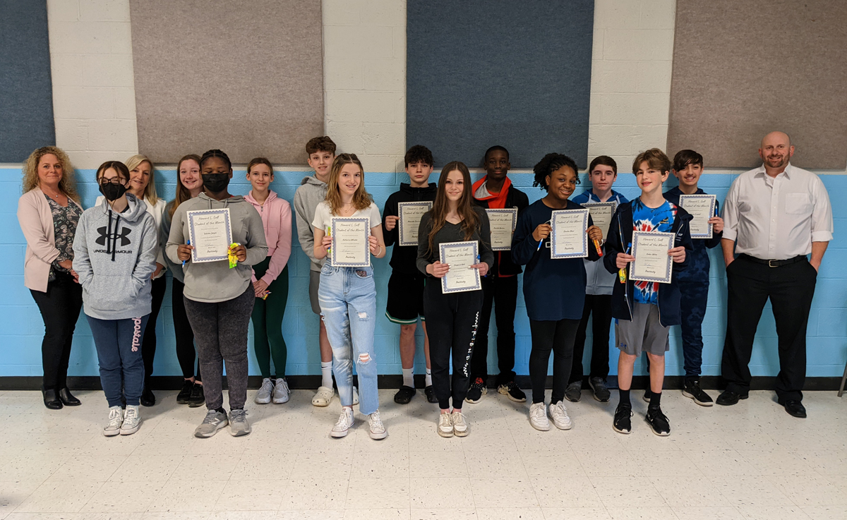 Goff 8th Grade Students of the Month - March 2022