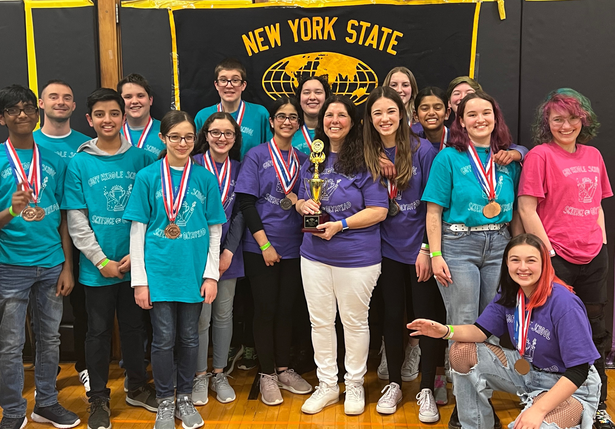 The Goff Science Olympiad team at the NYS Finals