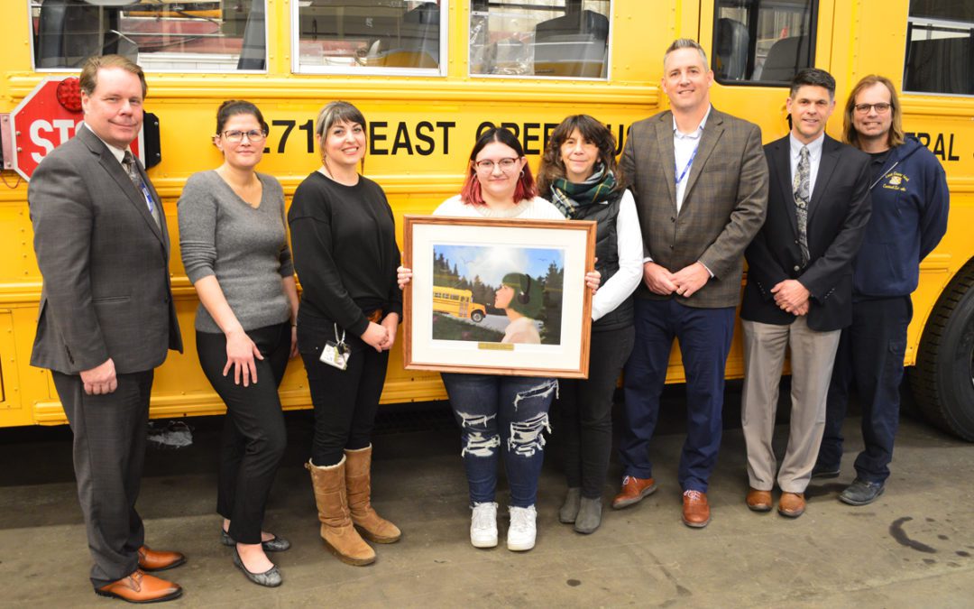 Columbia High School Senior Wins 4th Annual School Bus Art Competition