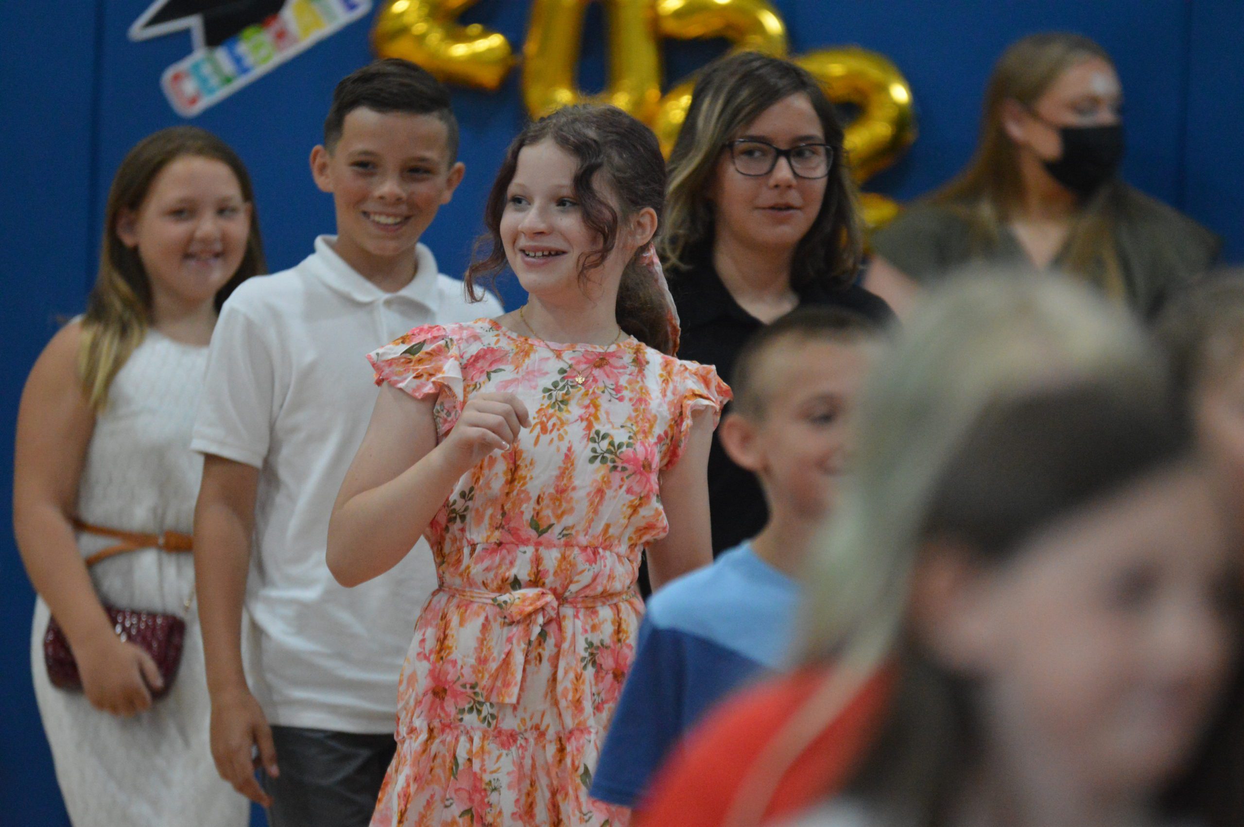 Students celebrate at Red Mill Moving Up Ceremony