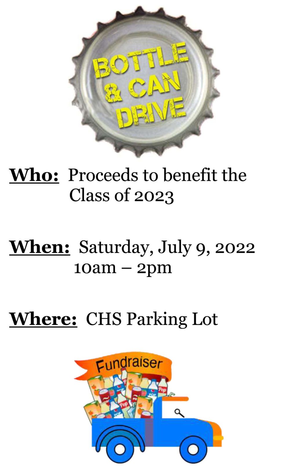 Bottle Drive Fundraiser July 9 East Greenbush CSD