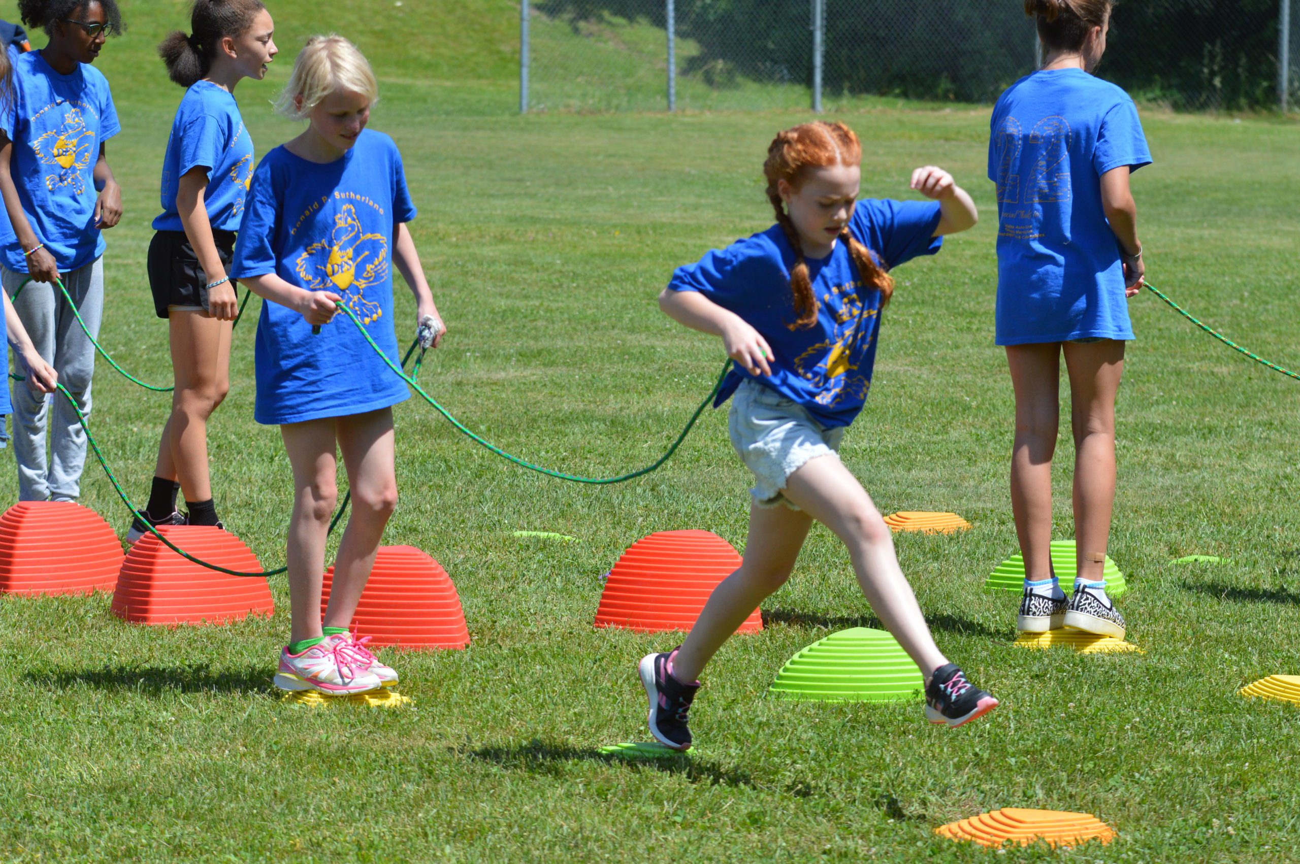 Students playing at DPS Field Day