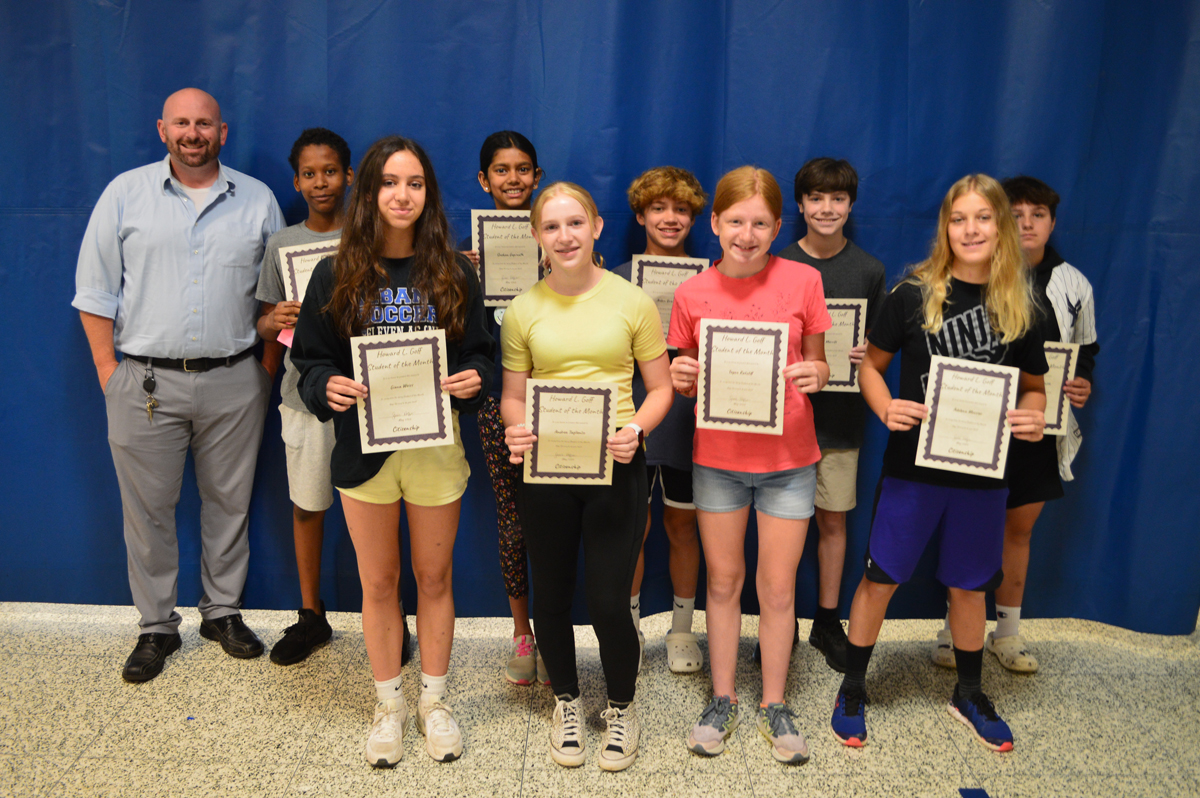 Goff Students of the Month for May - 7th Grade