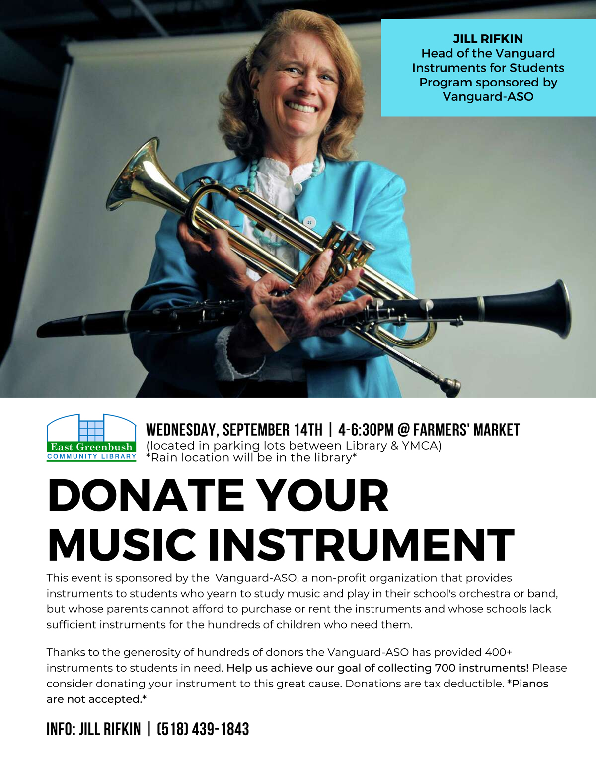 Instrument donation flyer