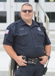 Officer Ed Ashley at Columbia High School