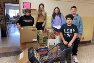 Goff students collect items for food drive