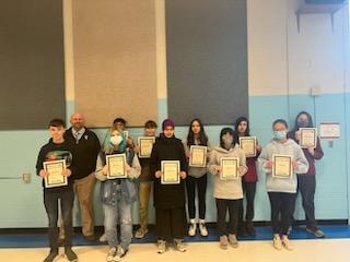 Goff 8th Grade Students of the Month - November 2022