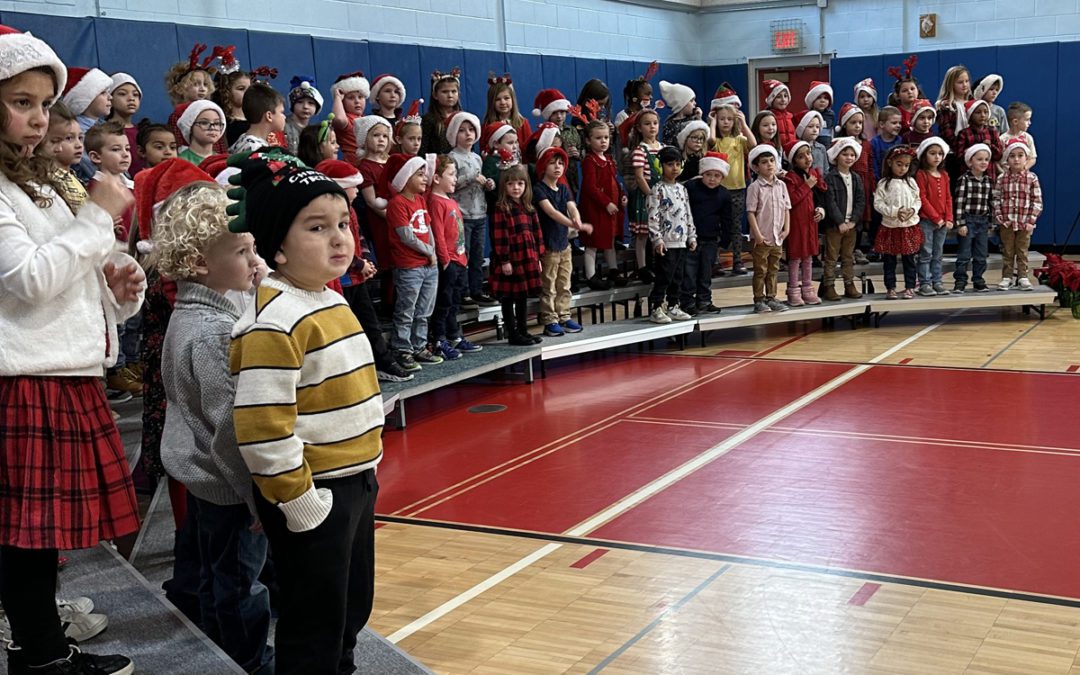 Red Mill Kindergarten Students Bring Merriment to Families at Holiday Concert