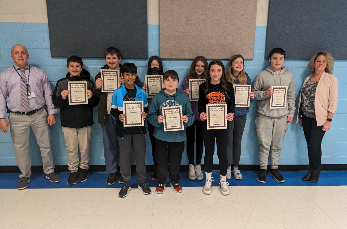Goff Students of the Month for December 2022 - 7th Grade