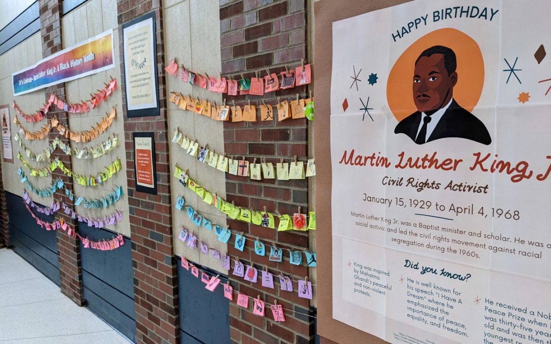 Post-it Note Artwork Highlights MLK and Black History Month