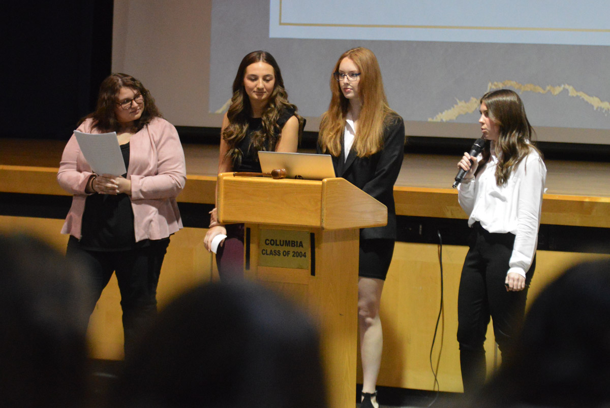 Columbia students present their project at Legislative Day
