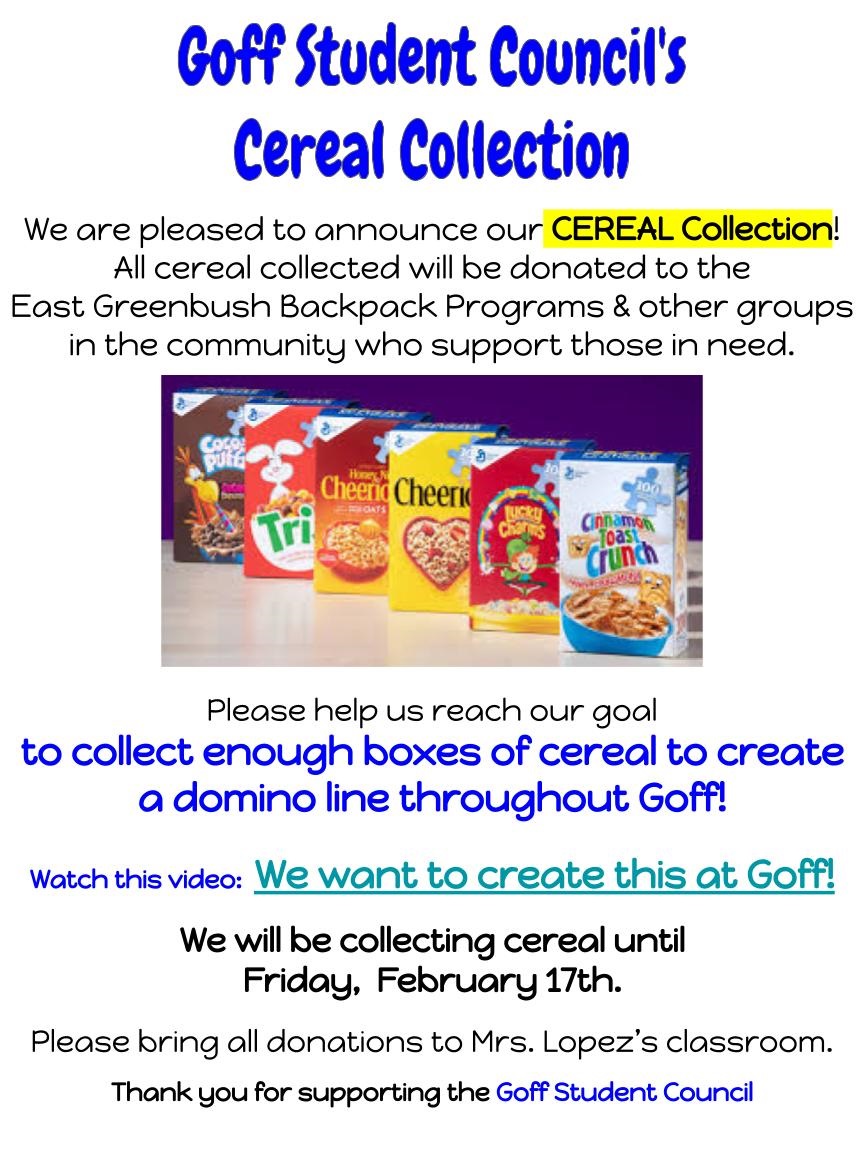 Cereal Collection flyer