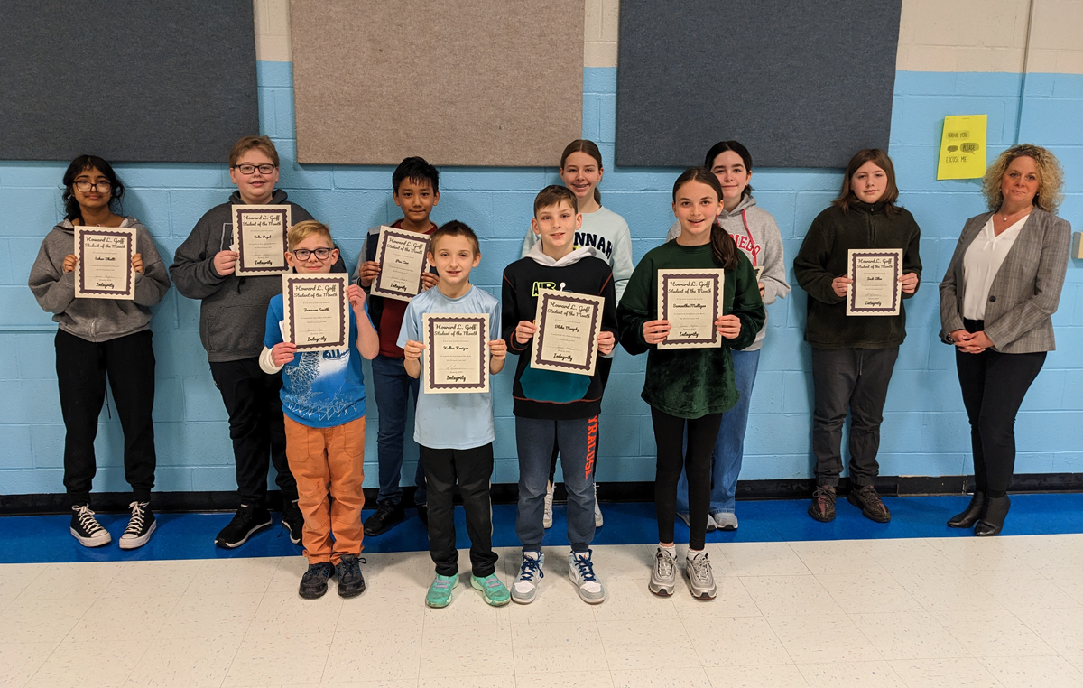 Goff Students of the Month for February 2023 - 6th Grade