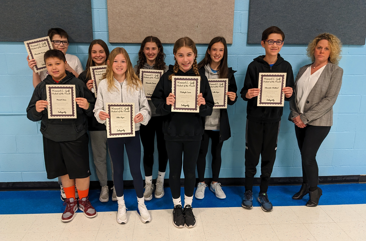 Goff Students of the Month for February 2023 - 7th Grade