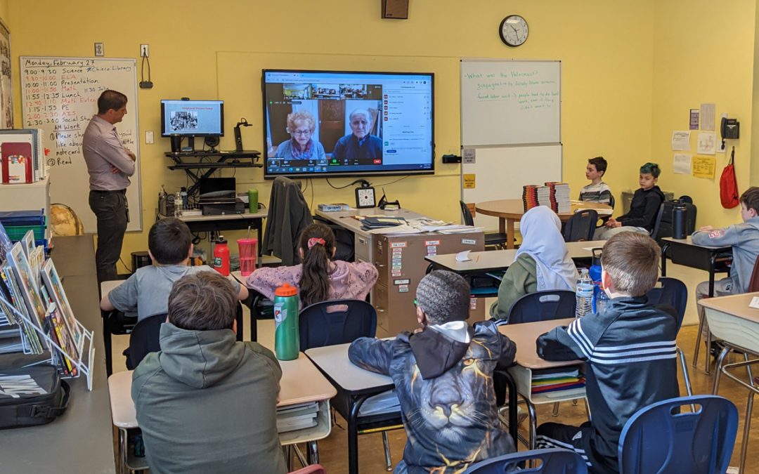 Children of Holocaust Survivors Lead Virtual Presentation for 5th Grade Classes