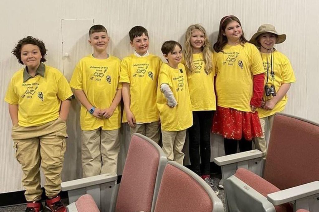 DPS students at Odyssey of the Mind regional tournament