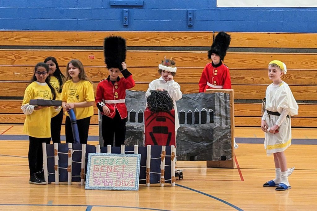 Genet students at the Odyssey of the Mind regional tournament