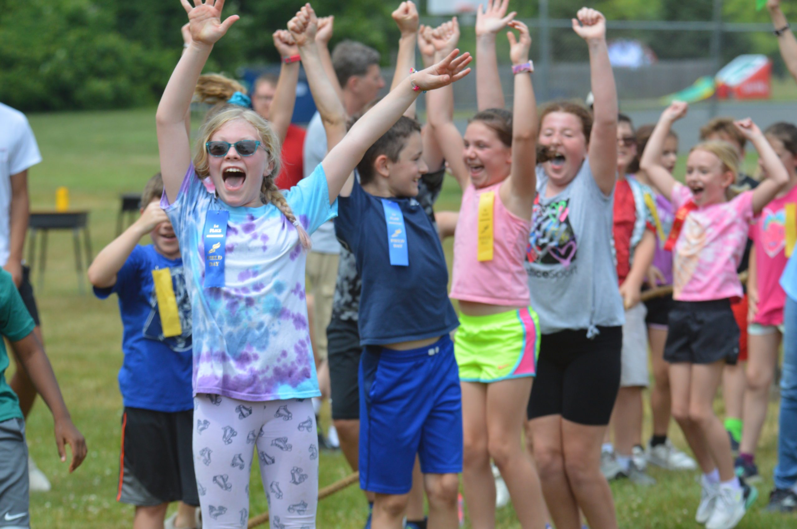 Students celebrate at Field Day