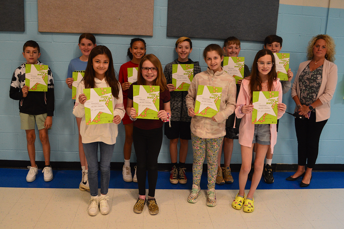 Goff 6th Grade Students of the Month - May 2023