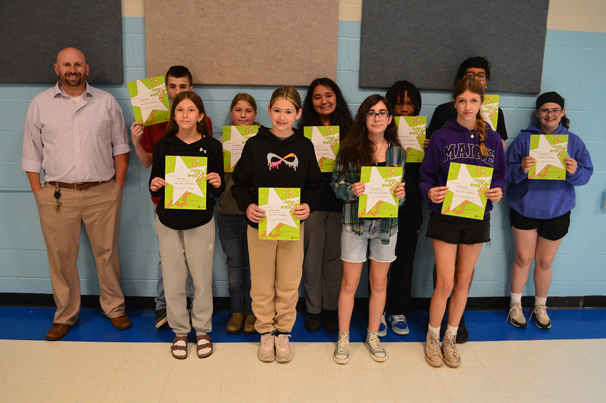 Goff 7th Grade Students of the Month - May 2023
