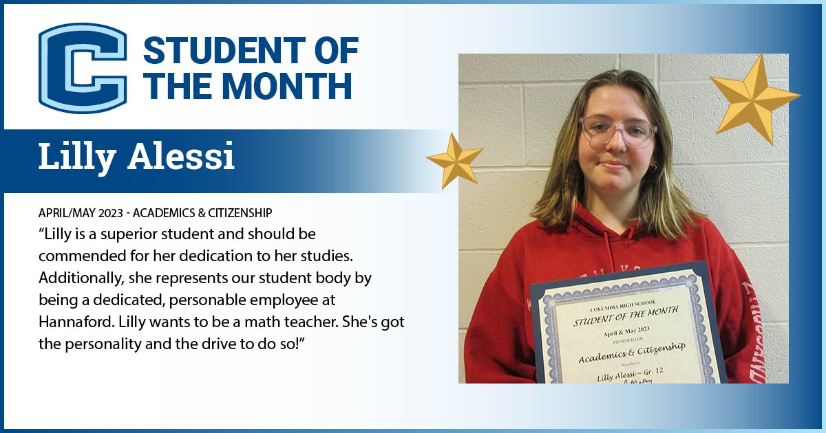 Lilly Alessi - Student of the Month