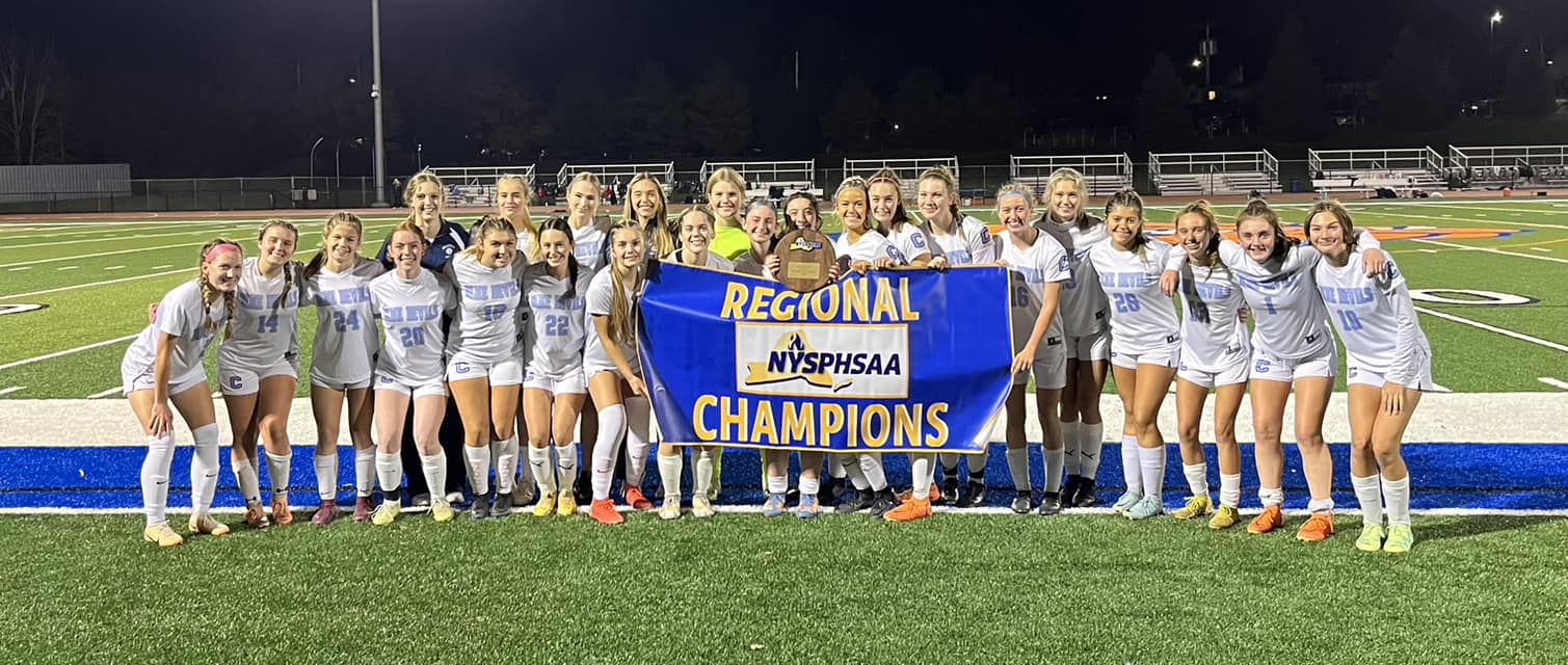 Columbia Girls Soccer team at the Regional Championship