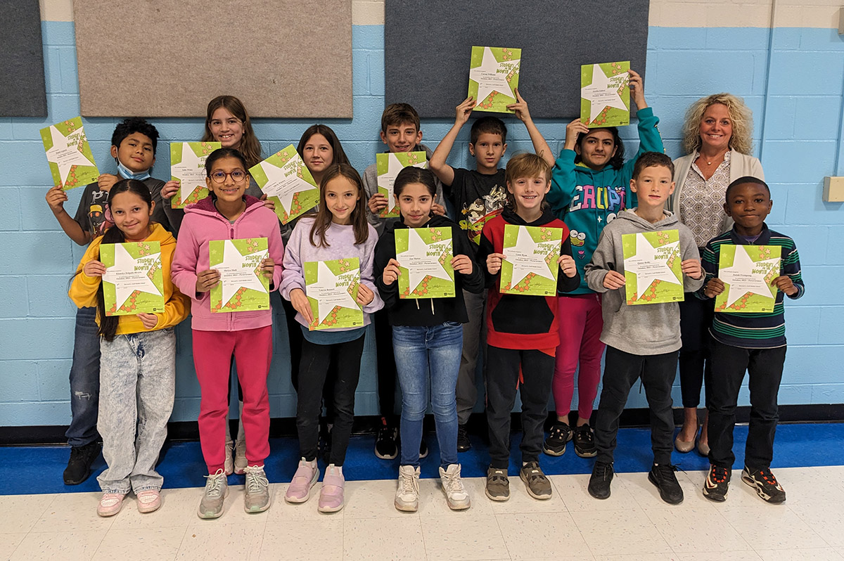 Goff Students of the Month for October - 6th Grade