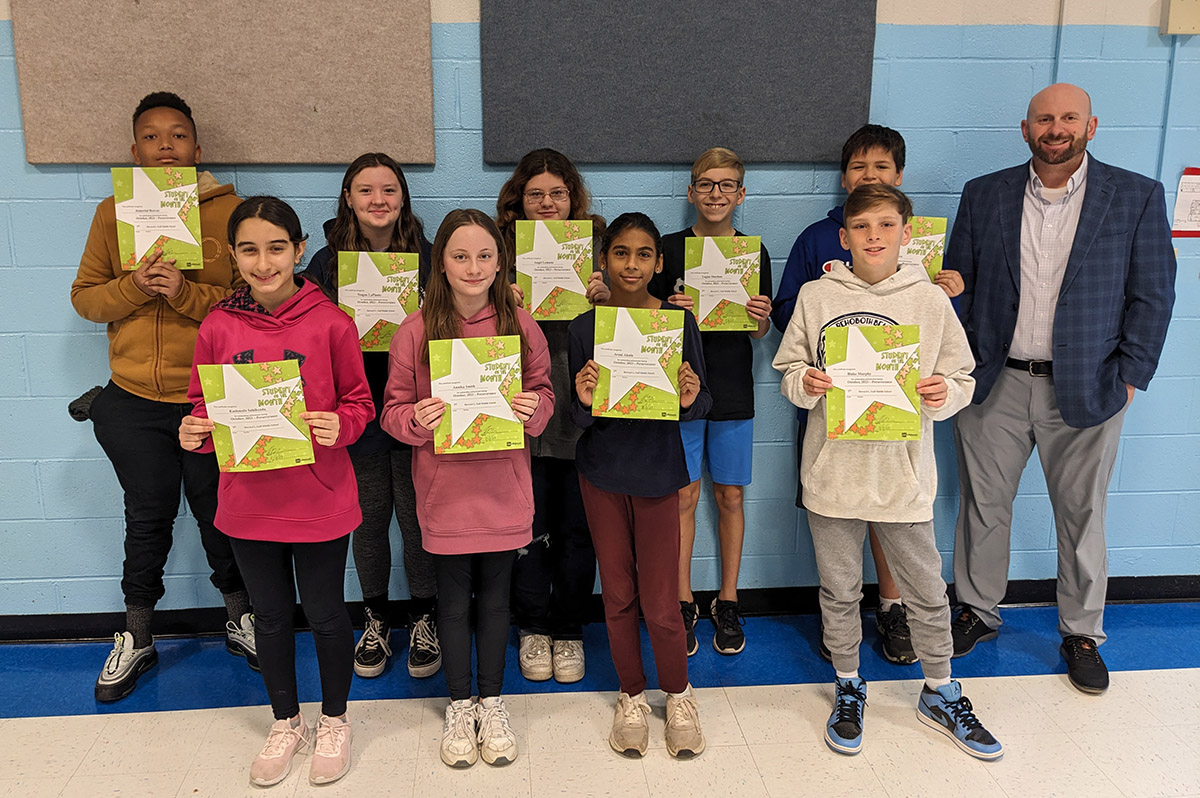 Goff Students of the Month for October - 7th Grade