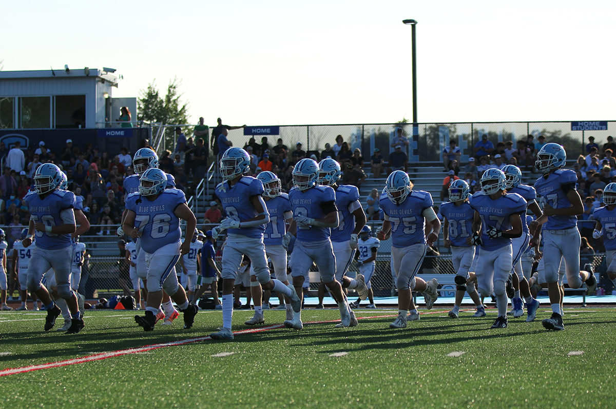Football team takes the field