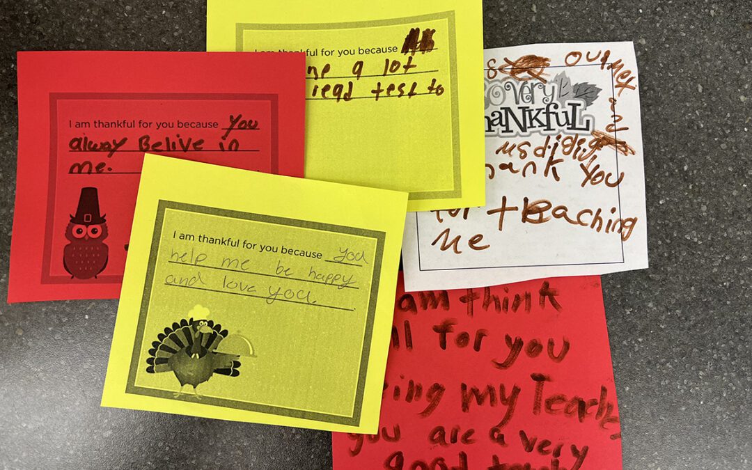 Goff Students Express Gratitude with Cards and Cookies