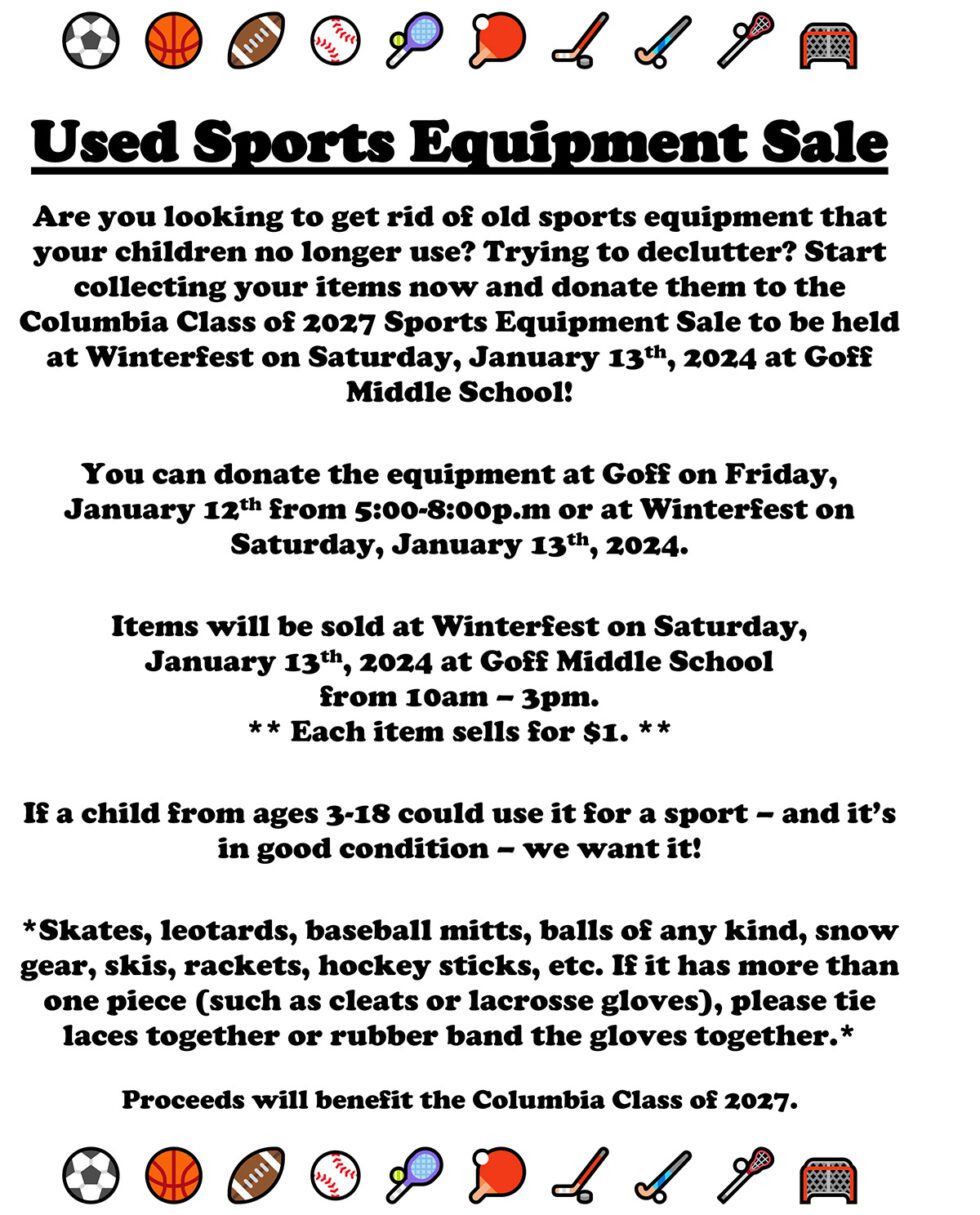 2024 Winterfest Used Sports Equipment Sale 980x1215 