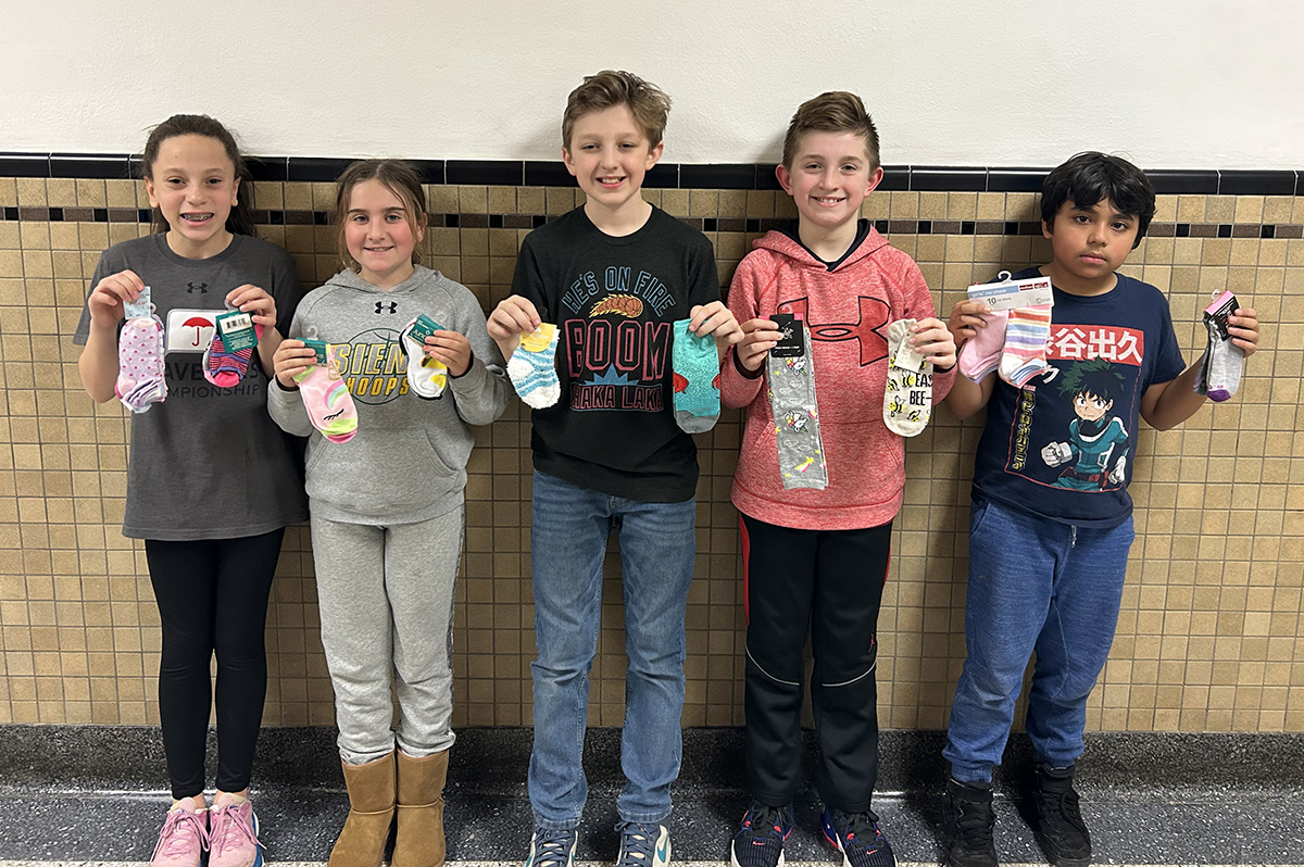 Genet Student Council organized a sock drive to benefit the Rensselaer Street Soldiers and St. Paul's Center in Rensselaer.