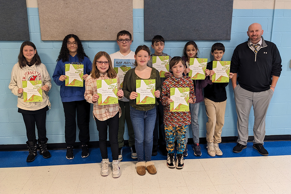 Goff Students of the Month for December - 7th Grade