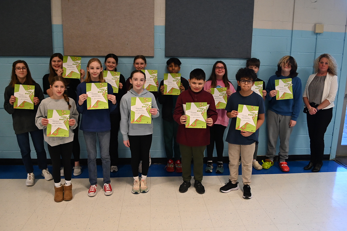 6th Grade Goff Students of the Month - January 2024