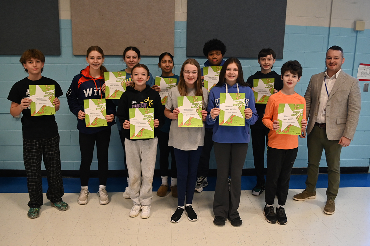 7th Grade Goff Students of the Month - January 2024