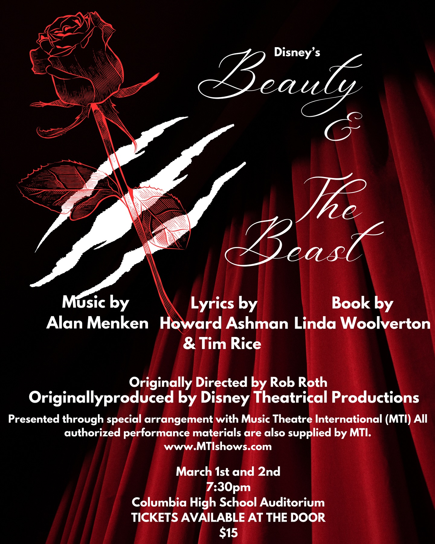 Beauty and the Beast flyer