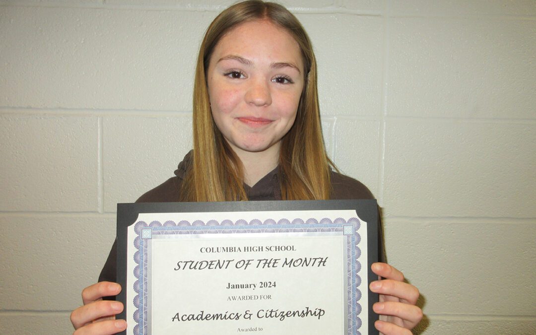 Columbia Announces January Students of the Month