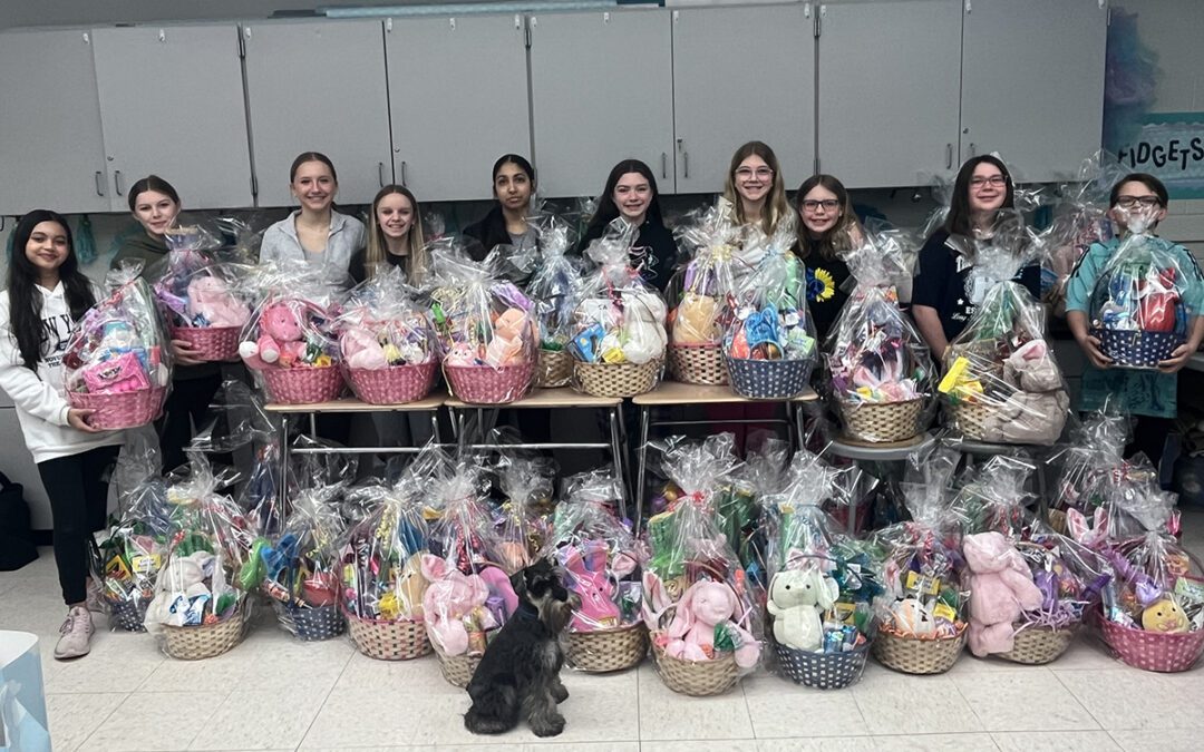 Goff Student Council Donates 75 Easter Baskets and 1,000 Easter Eggs to Children’s Organizations